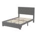 Red Barrel Studio® Brenyn Queen Size Storage Bed Upholstered/Velvet in Gray | 45.4 H x 60.2 W x 81.3 D in | Wayfair