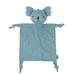 EUBUY Baby Comfort Towel Toy Baby Sleeping Soft Breathable Cute Animal Sensory Blanket Gauze Handkerchief Capable of Biting and Sleeping At Entrance for Bib Soothing Towel Teething Toy Type 5 Blue
