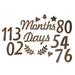 Baby Milestone Wooden Monthly Sign Numbers Newborn Wood Cards Months Signs Photo Prop Shower Gift