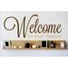 Family Welcome to our Home Welcoming Signs Wall Decal Decoration Welcome to Our Home Sign Text Typography Lasts Years and Easily Removable - Size: 4 In(W) x 10 In(H)