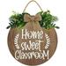 Eveokoki 11 Vintage Wood Sign Home Sweet Classroom Classroom Decor Classroom Poster Rainbow Classroom Teacher Child Art Teacher School Crafts Plaque Teacher Wooden Sign Home Sweet Classroom