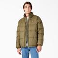 Dickies Men's Waldenburg Puffer Jacket - Military Green Size M (TJR44)