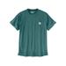 Carhartt Men's Force Relaxed Fit Midweight Short Sleeve Pocket T-Shirt, Sea Pine SKU - 945642