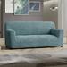 PAULATO by GA.I.CO. Microfibra Collection Stretch Sofa Slipcover - Easy to Clean & Durable Metal in Black | 35" H x 85" W x 40" D | Wayfair
