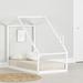 South Side Living Sweedi Solid Wood Toddler House Bed Wood in White | 48.75 H x 30.5 W x 54.5 D in | Wayfair 14474