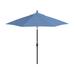 Arlmont & Co. 9-Foot Octagonal Stone Black Aluminum Market Patio Umbrella w/ Push-Button Tilt & Crank In Pacifica Metal | Wayfair