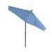 Arlmont & Co. 9-Foot Stone Black Aluminum Patio Market Umbrella w/ Push-Button Tilt In Sunbrella Metal | 101 H x 108 W x 108 D in | Wayfair