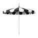 Arlmont & Co. 8.5-Foot White Pagoda Market Umbrella w/ Fiberglass Ribs & Push Lift In Two-Toned Pacifica Metal | 109.4 H x 102 W x 102 D in | Wayfair