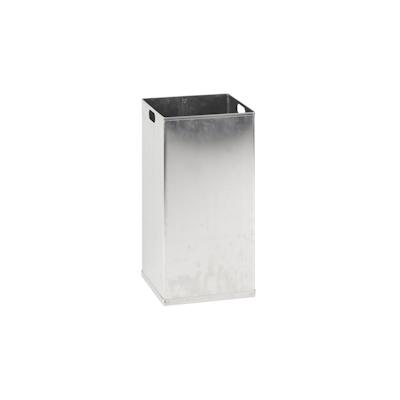 PROREGAL Feuerfester Aluminium Inneneinsatz für eckigen Abfallbehälter Haiti mit Swingdeckel | 110 LIter, HxBxT 70x34,5x34,5cm | Aluminium / Silber Image