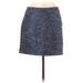 Madewell Casual Mini Skirt Mini: Blue Tweed Bottoms - Women's Size 6