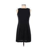 CDC Apparel Casual Dress - Shift Crew Neck Sleeveless: Black Solid Dresses - Women's Size 2 Petite