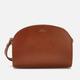 A.P.C. Women's Mini Demi-Lune Cross Body Bag - Tan