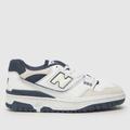 New Balance bb550 trainers in white & blue