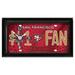 NFL Wall/Desk Analog Clock, #1 Fan with Team Logo - San Francisco 49ers