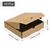 Pizza Box, 10pcs 8x8 Inches - Cowhide Paper Square Mini Pizza Boxes - Brown
