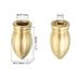 2set 1.3" Tall Brass Lamp Finials Knob Threaded Screw Cap Lamp Shade Decorations - Brass Tone