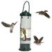 Bird Feeder with Lid Metal Mesh Bird Feeder Wild Bird Tube Feeders Hanging Suet Ball Holder Feeding Tool for Birds