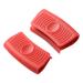 huaai anti-hot tools microwave insulation non-slip kitchen utensil silicone handle red