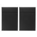 Uxcell 13 x9.1 A4 Business Padfolio Organizer Black Clipboard PU Leather Binder Document Folder Writing Pad 2 Pack