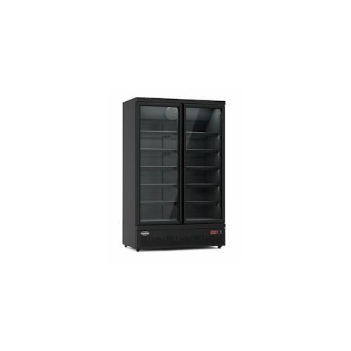 Gastro Flaschenkühlschrank Kühlschrank Gewerbekühlschrank 1000 L 1253x710x1997mm Schwarz