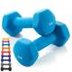 Red 5lb Neoprene Hex Dumbbell Exercise Fitness Hex Dumbbell Set fo Home Workout Strength Training 1 Pair