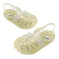 Clearance! SDJMa Princess Jelly Sandals Glitter Jelly Sandals Mary Dance Shoes Girls Flat Sandal Water Shoes for Kids Toddler