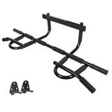 Iron Bar Pull Up Bar Doorway Chin Up Bar Door Gym Trainer Total Home Gym Upper Body Dip Workout Bar Multi Grip Chin-Up Bar Pull-Up Bar Heavy Duty Portable Full Body Exercise Bar + AB Training Straps