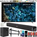 Sony XR77A80L BRAVIA XR 77 A80L OLED 4K HDR Smart TV with Google TV Bundle with Deco Gear Home Theater Soundbar with Subwoofer Wall Mount Accessory Kit 6FT 4K HDMI 2.0 Cables and More (2023 Model)