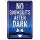 Metal Sign - No Swimsuits - Durable Metal Sign - Use Indoor/Outdoor - Great Gift and Decor for Lake Cabin Swimming Pool and Hot Tub Under $25 (12 x 18 )