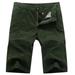 Men Cargo Shorts Clearance TIANEK Fashion Multi-Pocket Bermuda Shorts Knee-Length Stretch Loose-Fit Military Green Sweatpants Motorcycle Shorts for Big Men