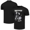Men's Black Whitney Houston Motorcycle Collage T-Shirt