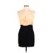 Alive Girl Cocktail Dress - Mini: Black Color Block Dresses - Women's Size 12