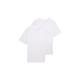 TOM TAILOR Herren Basic T-Shirt im Doppelpack, weiß, Uni, Gr. XXXL