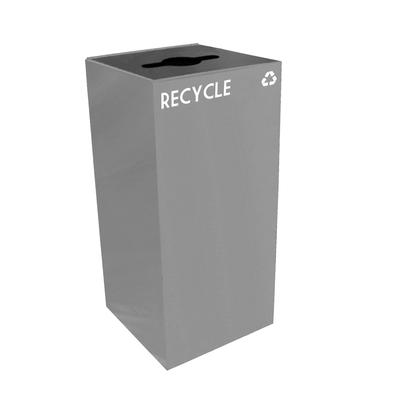 Witt 32GC04-SL 32 gal Multiple Materials Recycle Bin - Indoor, Fire Resistant, 32 Gallon, Slate, Gray