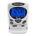 Equity 31300 Silver Travel Alarm Clock with Nap Timer & Backlight