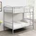Metal Twin Over Twin Bunk Bed with Ladder