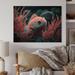 Dovecove Mysterious Tropical Fish In Blue & Red I - Animal Fish Wood Wall Art - Natural Pine Wood Metal in Brown/Gray/Red | Wayfair