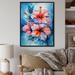 Bay Isle Home™ Orange Blue Hibiscus Euphoria - Print Metal in Blue/Orange | 32 H x 16 W x 1 D in | Wayfair F9ED5ACB2F1240C3A0E6AE91394F7939