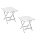 Highland Dunes Dagoberto Side Table Adirondack Small Folding End Tables Outdoor Yard, Garden, White in Brown/White | Wayfair