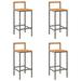 Latitude Run® Dantonio Outdoor 30.7" Bar Stool in Gray | 39.4 H x 15.7 W x 17.3 D in | Wayfair B8B28F2EE89D4602BCF52156E992C63C