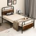 Trent Austin Design® Mohler Bed Metal in Black/Brown | 41.5 H x 39 W x 78 D in | Wayfair 6D7D693923DE484CA8D89B9C273A276D