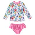 Rovga Swimsuit For Girls Toddler Summer Long Sleeved Swimsuit Two Piece Baby Swimsuit Children S Swimsuit Suit Separate Swimsuit