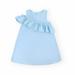 ZRBYWB Girls Summer Dress Peplum Sleeveless Crew Neck Loose A Swing Casual Out For 8 To 12 Years Cute Summer Clothes