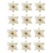 BRAND CLEARANCE!12pcs Christmas Trees Poinsettia Hanging Flowers Thanksgiving DIY Decor XmasTree Simulation Flower Tree Garland Accessories