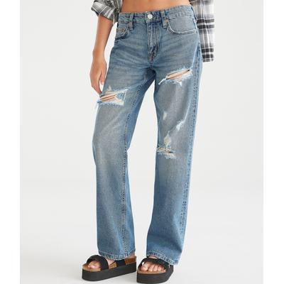 Aeropostale Womens' KND Low-Rise Baggy Jean - Wash...