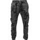 Cargohose URBAN CLASSICS "Herren Camo Cargo Jogging Pants" Gr. 34, Normalgrößen, grau (grey camo) Herren Hosen Cargohosen