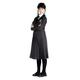 Ciao- Wednesday Addams Nevermore Academy school uniform costume disguise fancy dress girl official Wednesday (Size S) with wig