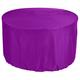 KaufPirat Premium Tarpaulin Round Garden Table Cover Ø 280x90 cm Sun Island Garden Furniture Cover Garden Table Protective Cover 6,000 mm Water Resistance 900 D Purple