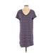 Gap Casual Dress - Shift: Blue Stripes Dresses - Women's Size Medium