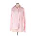 Open Edit Long Sleeve Button Down Shirt: Pink Tops - Women's Size X-Small